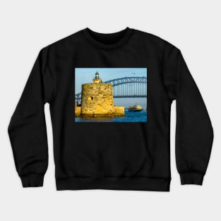 Fort Denison, Sydney Harbour, Sydney, NSW, Australia Crewneck Sweatshirt